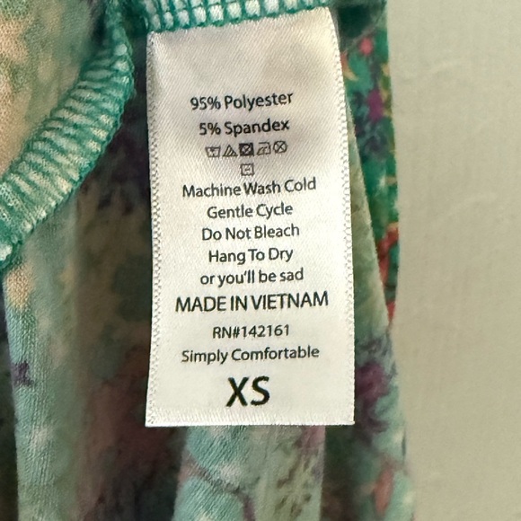 LuLaRoe Carly High Low Women's Floral Dress - Picture 4 of 4